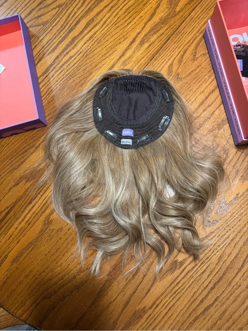 Lusta HTS 100% Premium Remy Hair Silk Top Human Hair Topper-Light Honey Blonde